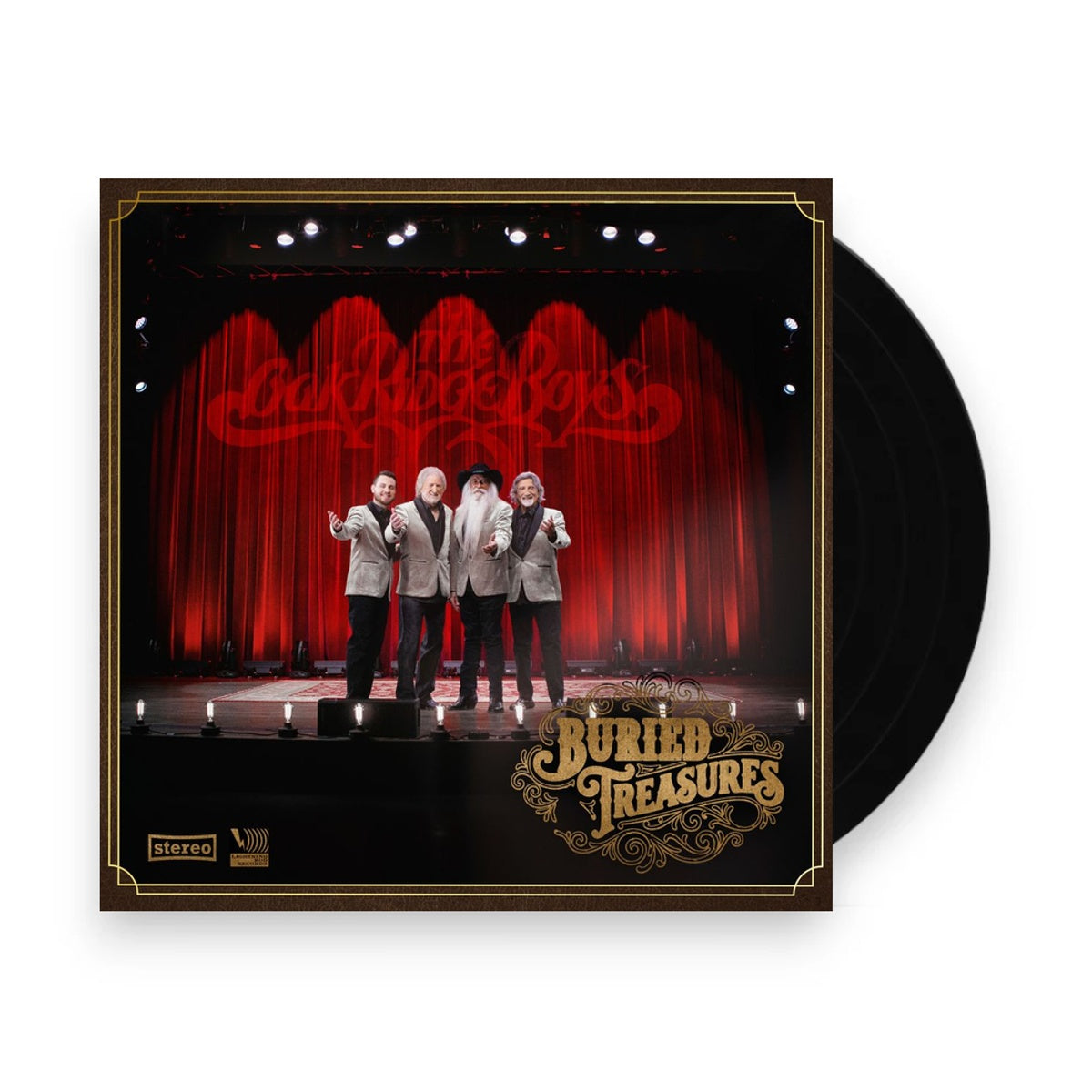 Packshot: The Oak Ridge Boys – Buried Treasures (Gold LP Vinyl) Vinyl LP | Relix