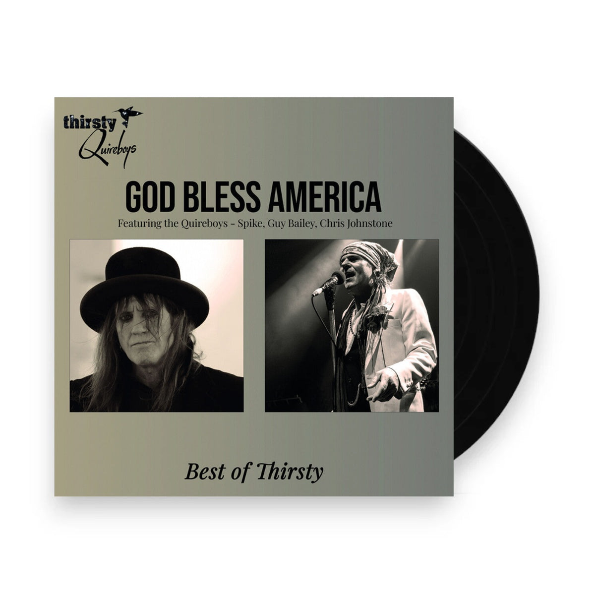 Packshot: Thirsty Quireboys – God Bless America - Best of Thirsty Vinyl LP | Relix