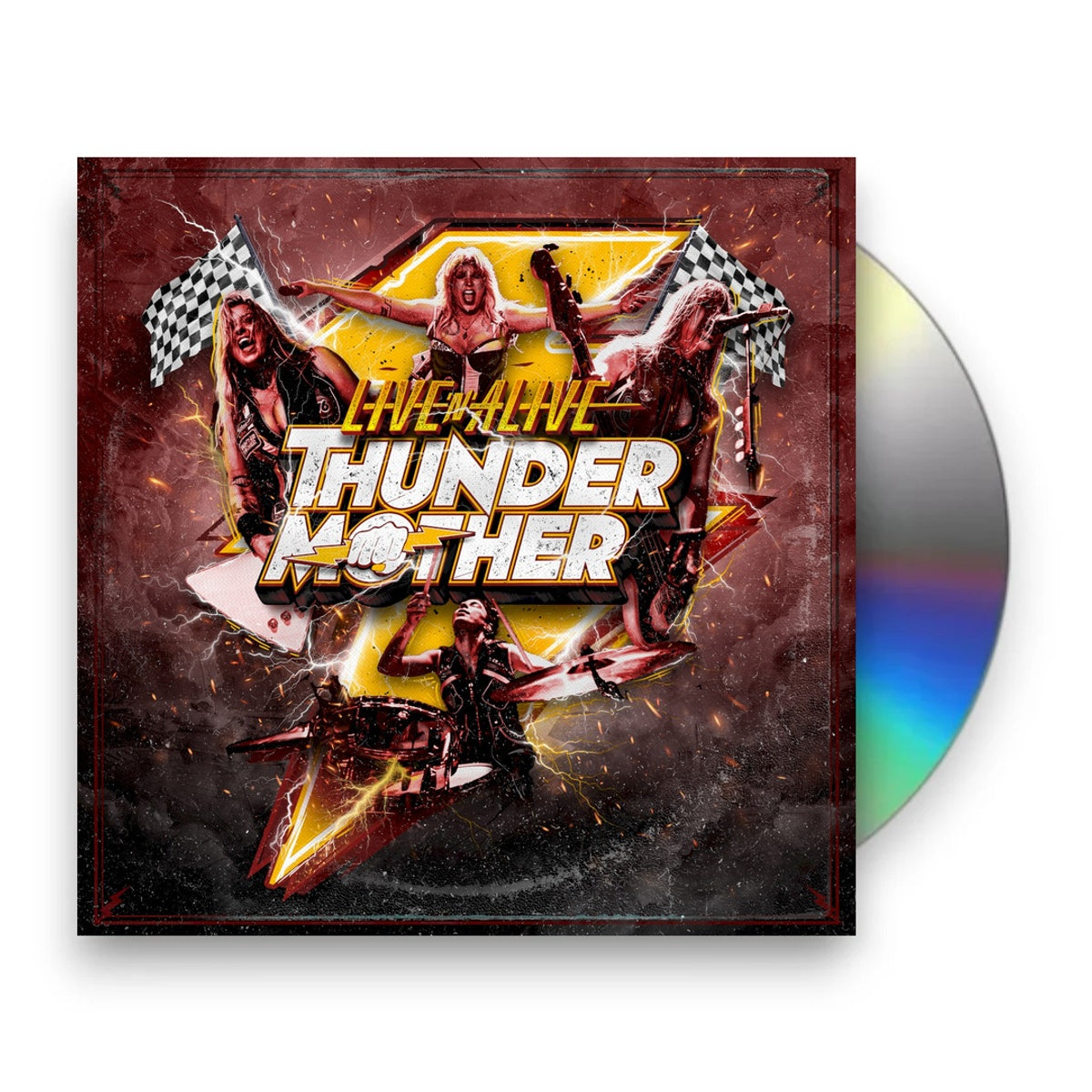 Packshot: Thundermother – Live'n'alive CD | Relix