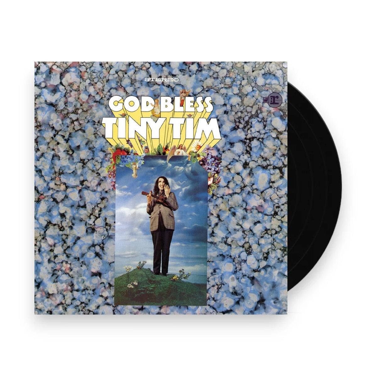 Packshot: Tiny Tim – God Bless Tiny Tim - Yellow With Magenta Tulip Vinyl LP | Relix
