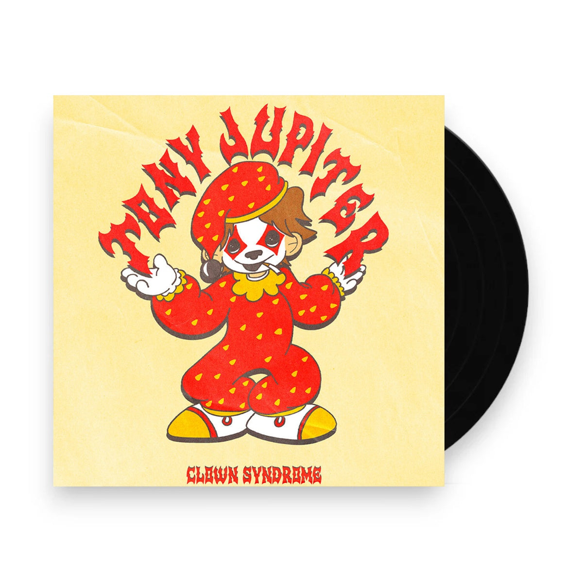 Packshot: Tony Jupiter – CLOWN SYNDROME (Special Red LP Vinyl) Vinyl LP | Relix