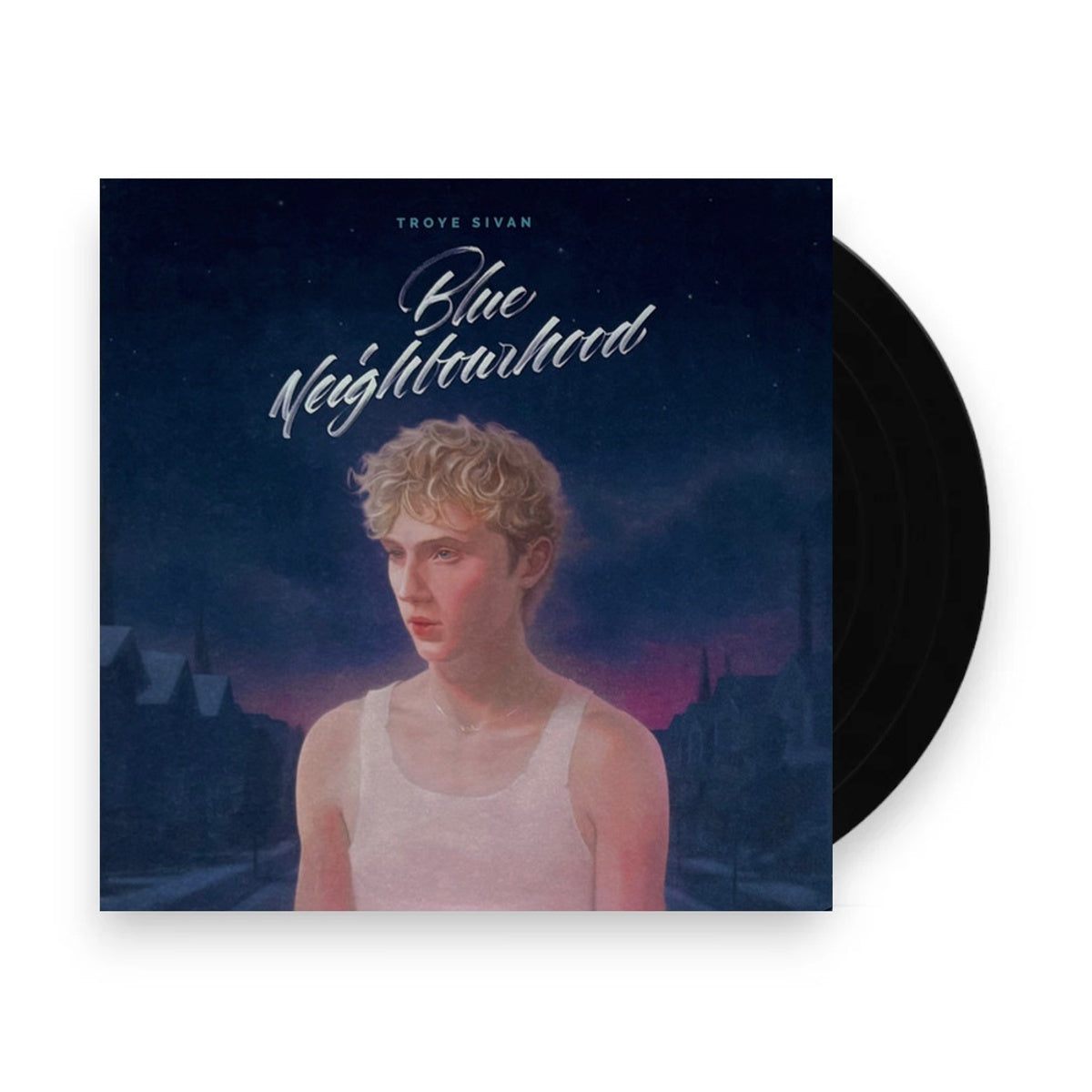 Packshot: Troye Sivan – Blue Neighbourhood 'Ten Years On' - 10th Anniversary (Blush Pink & Aqua Blue LP Vinyl) Vinyl LP | Relix
