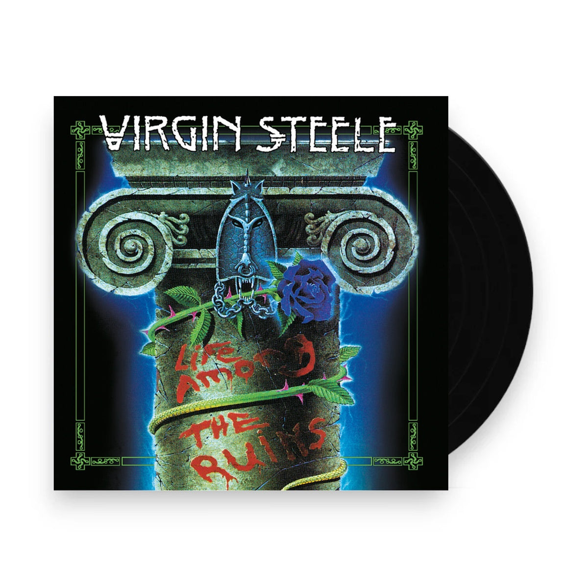 Packshot: Virgin Steele – Life Among The Ruins - Blue Vinyl LP | Relix