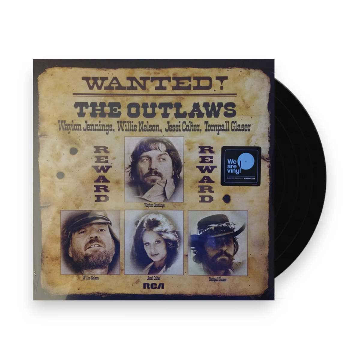 Packshot: Waylon Jennings / Nelson,Willie / Colter,Jessi – Wanted! The Outlaws Vinyl LP | Relix