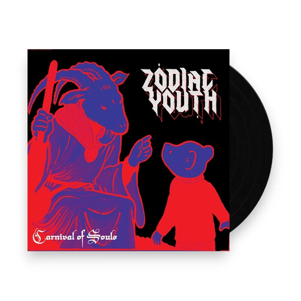 Packshot: Zodiac Mindwarp & Youth – Carnival of Souls (limited/purple Vinyl/) Vinyl LP | Relix