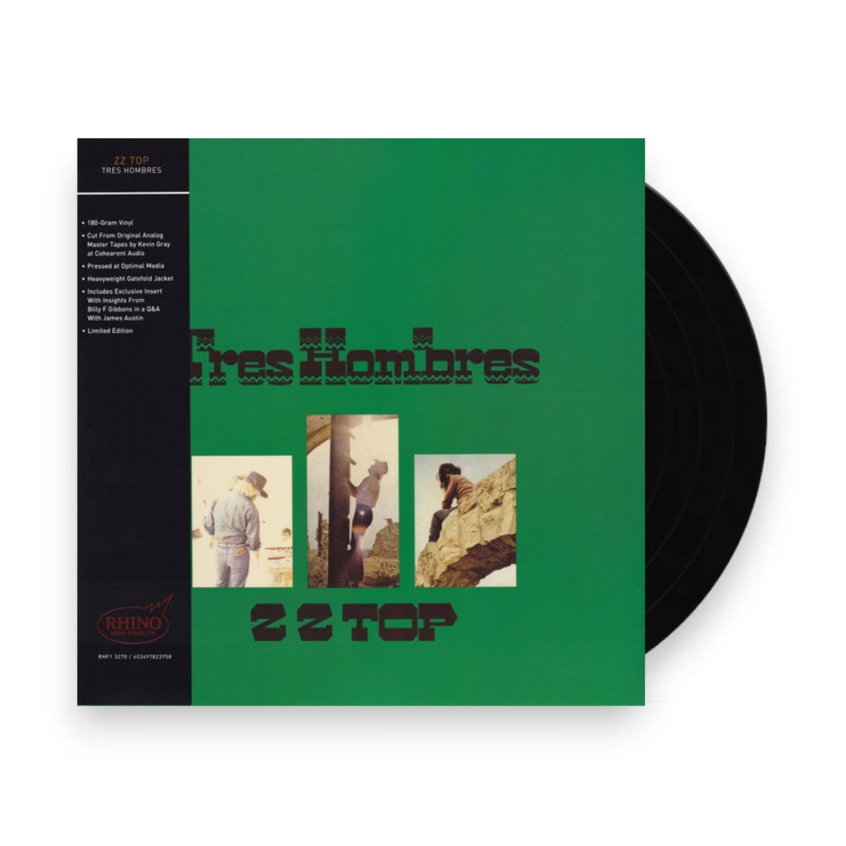 Packshot: ZZ Top – Tres Hombres (180 Gram, Bme LP Vinyl) Vinyl LP | Relix