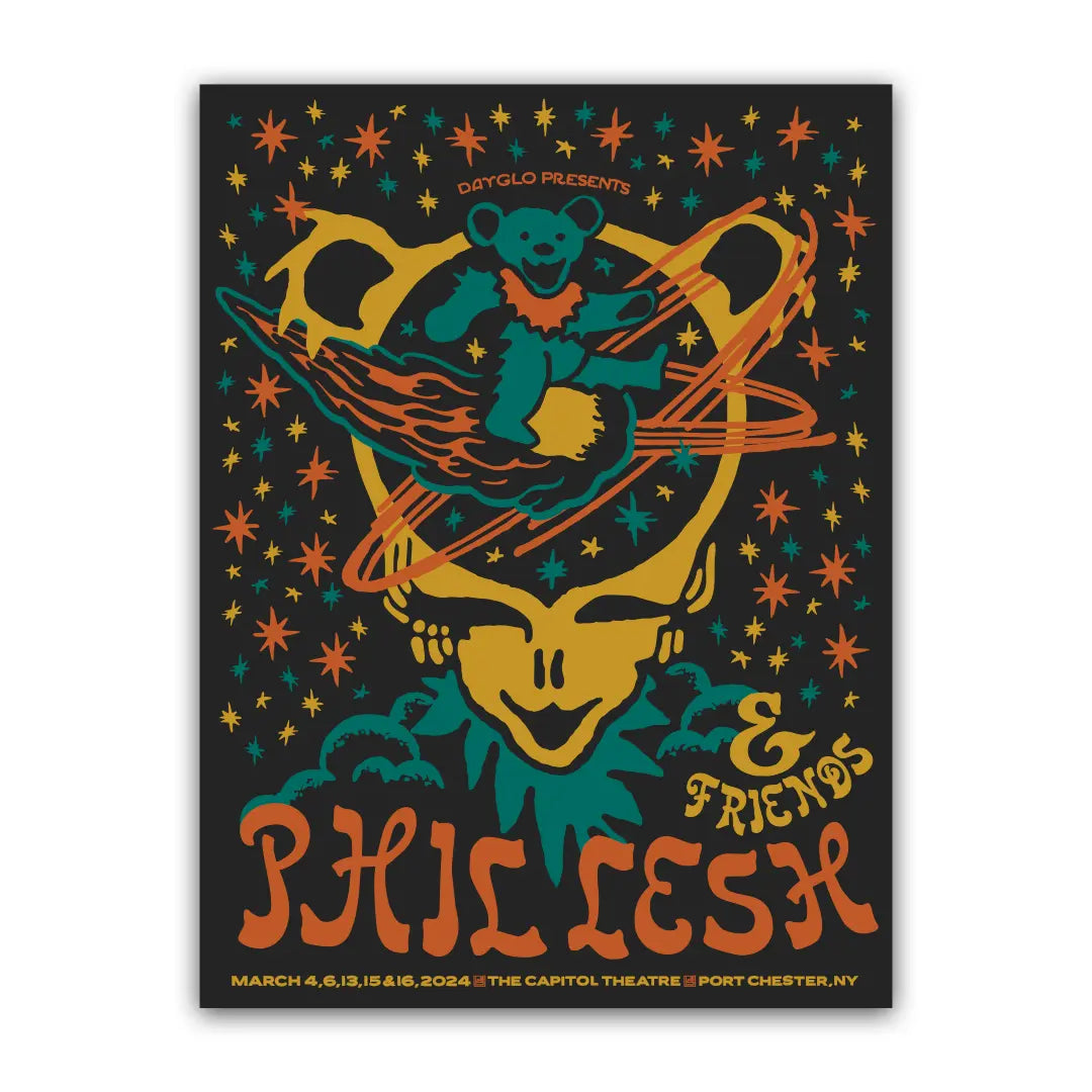 Phil Lesh & Friends Poster by Darryl Norsen | March 2024 | Relix