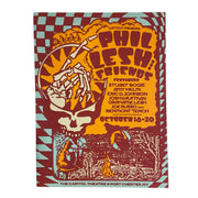 Phil Lesh & Friends poster by Darryl Norsen for October 18–20, 2021 featuring vibrant psychedelic artwork with detailed illustration