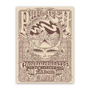 Phil Lesh & Friends poster by Taylor Rushing for March 2024 featuring colorful psychedelic artwork with musical and cosmic elements