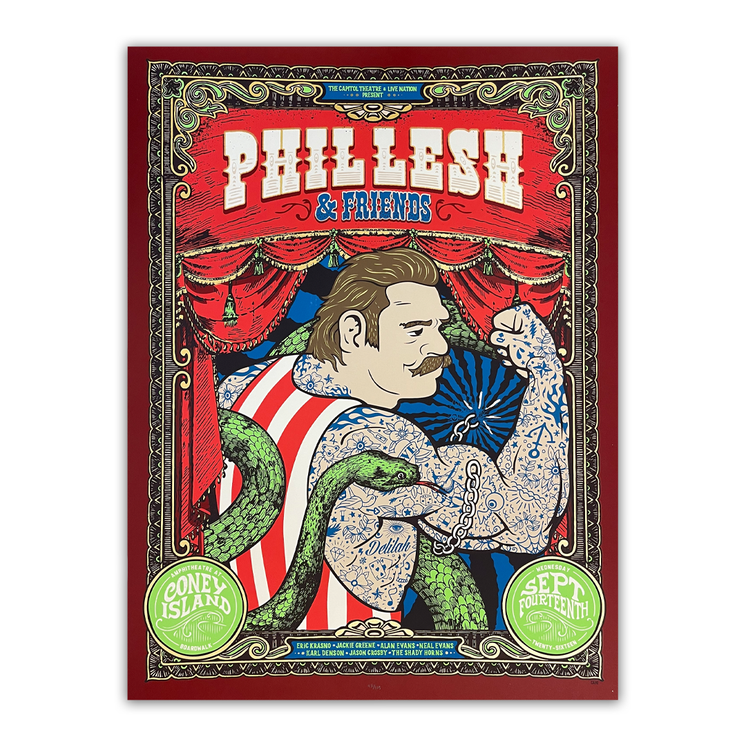 Phil Lesh & Friends Poster by StyleProof | Coney Island 2016