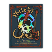 PHILRAD Rainbow Foil poster by Darryl Norsen for March 2024 featuring vibrant retro-inspired design