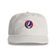 Grateful Dead Embroidered Stealie Surf Rope Cap - Off-White