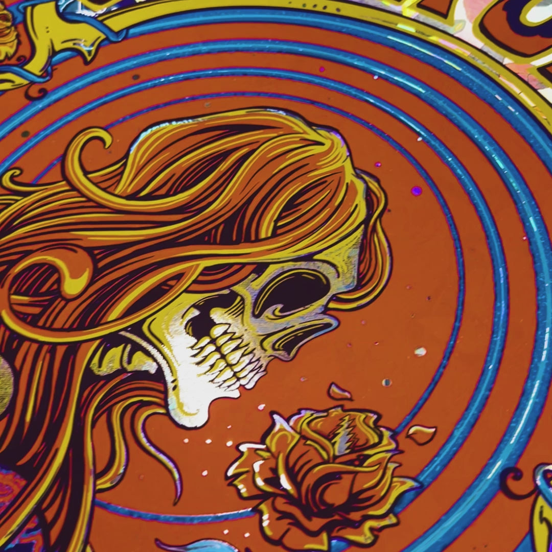 Grateful Dead (11/6/1970) Rose Garden Foil Variant Poster by