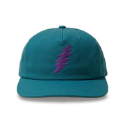 Embroidered Purple Bolt Surf Hat in Teal — Officially licensed Grateful Dead Hat from Relix