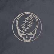 Close-up of the design on the Grateful Dead Embroidered Stealie Surf Rope Cap - Navy