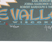 Close-up of vibrant illustration and 2002 concert date details on The Other Ones Family Reunion poster