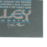 "Close-up of vibrant illustration and artist signature on The Other Ones Family Reunion poster