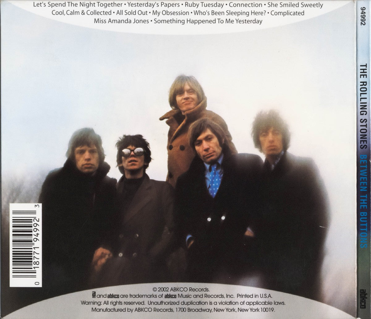 The Rolling Stones – Between The Buttons – Back Cover – Relix – 1200x1200px