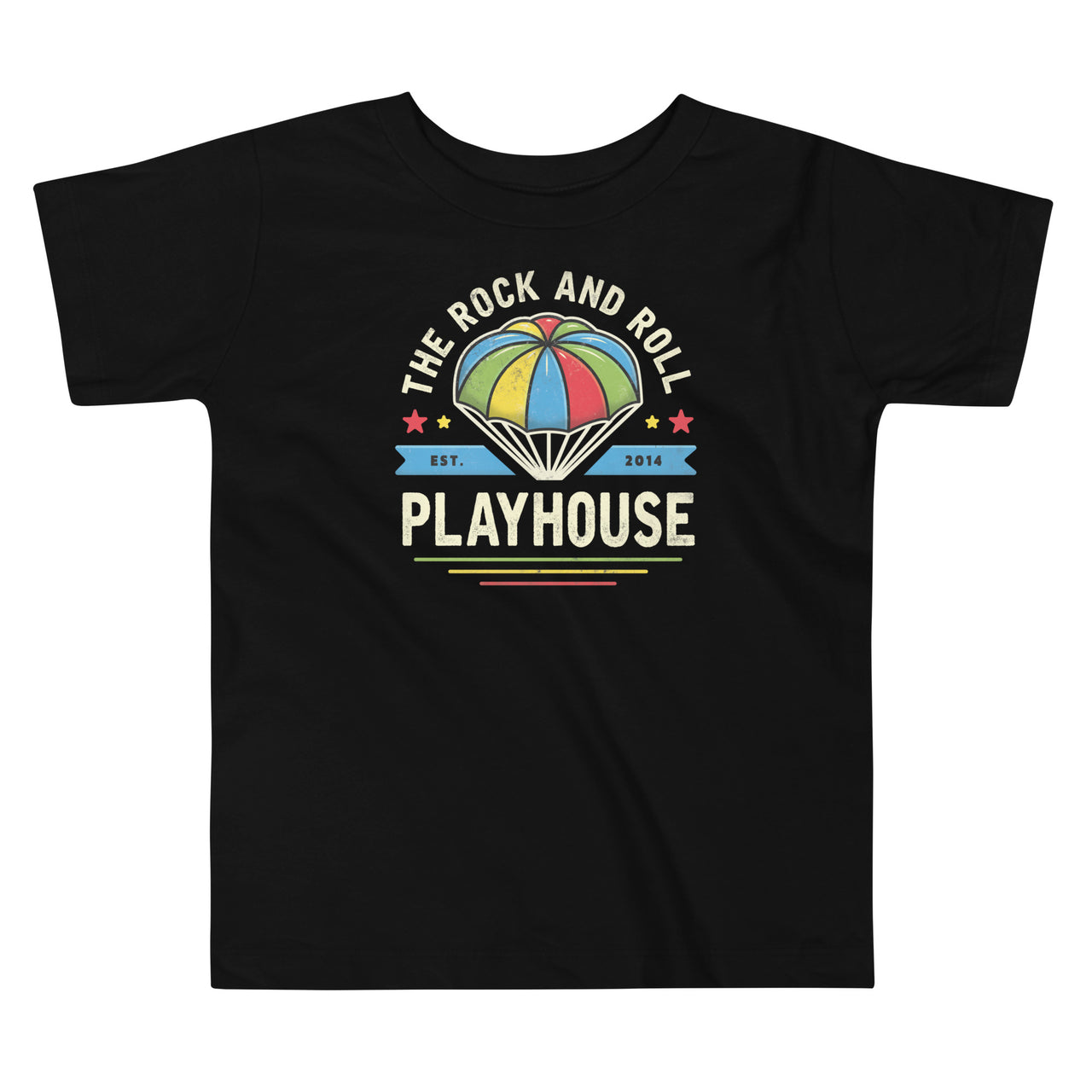 Parachute Toddler T-Shirt by The Rock and Roll Playhouse