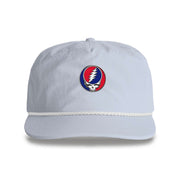 Grateful Dead Embroidered Stealie Surf Rope Cap - Powder Blue