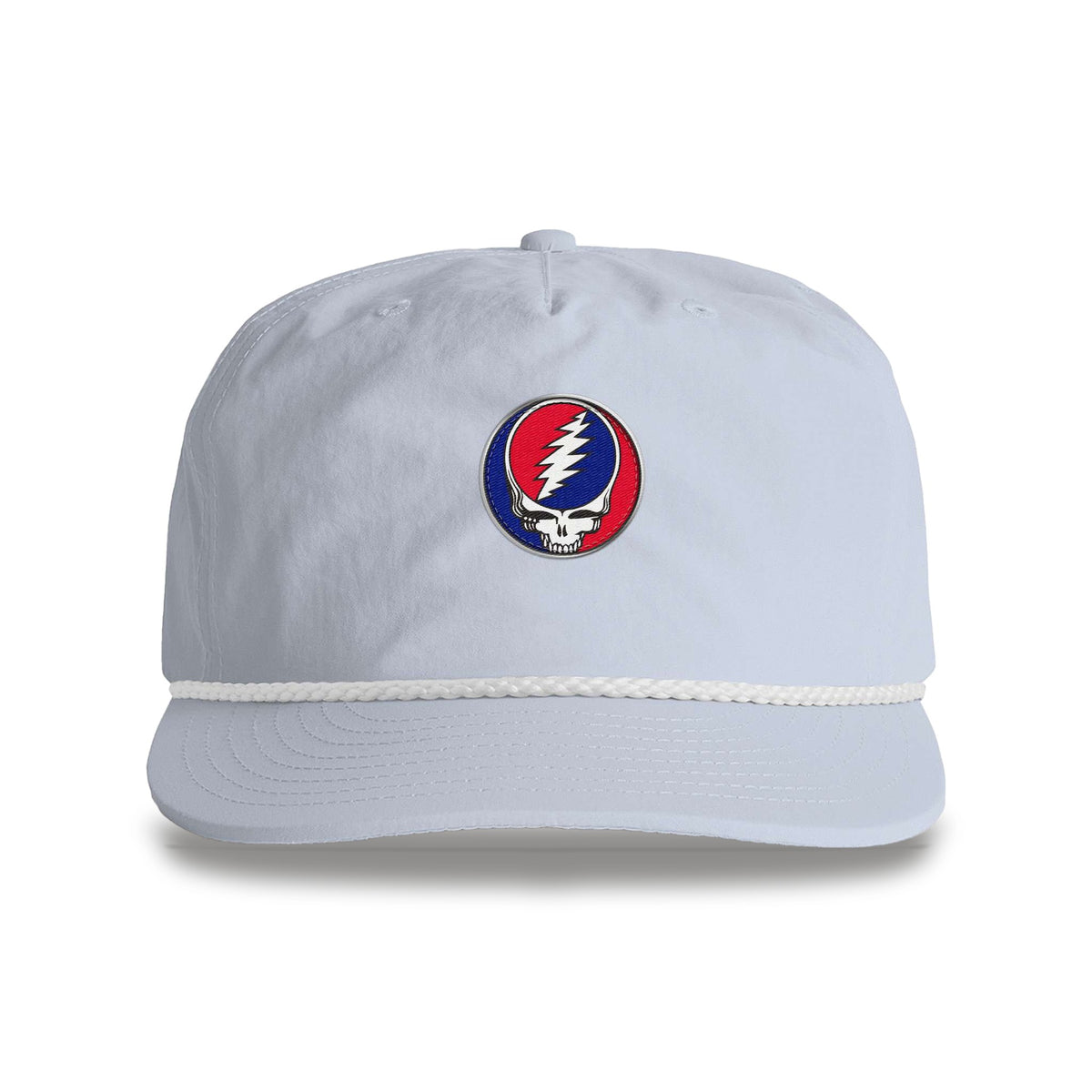 Grateful Dead Embroidered Stealie Surf Rope Cap - Powder Blue
