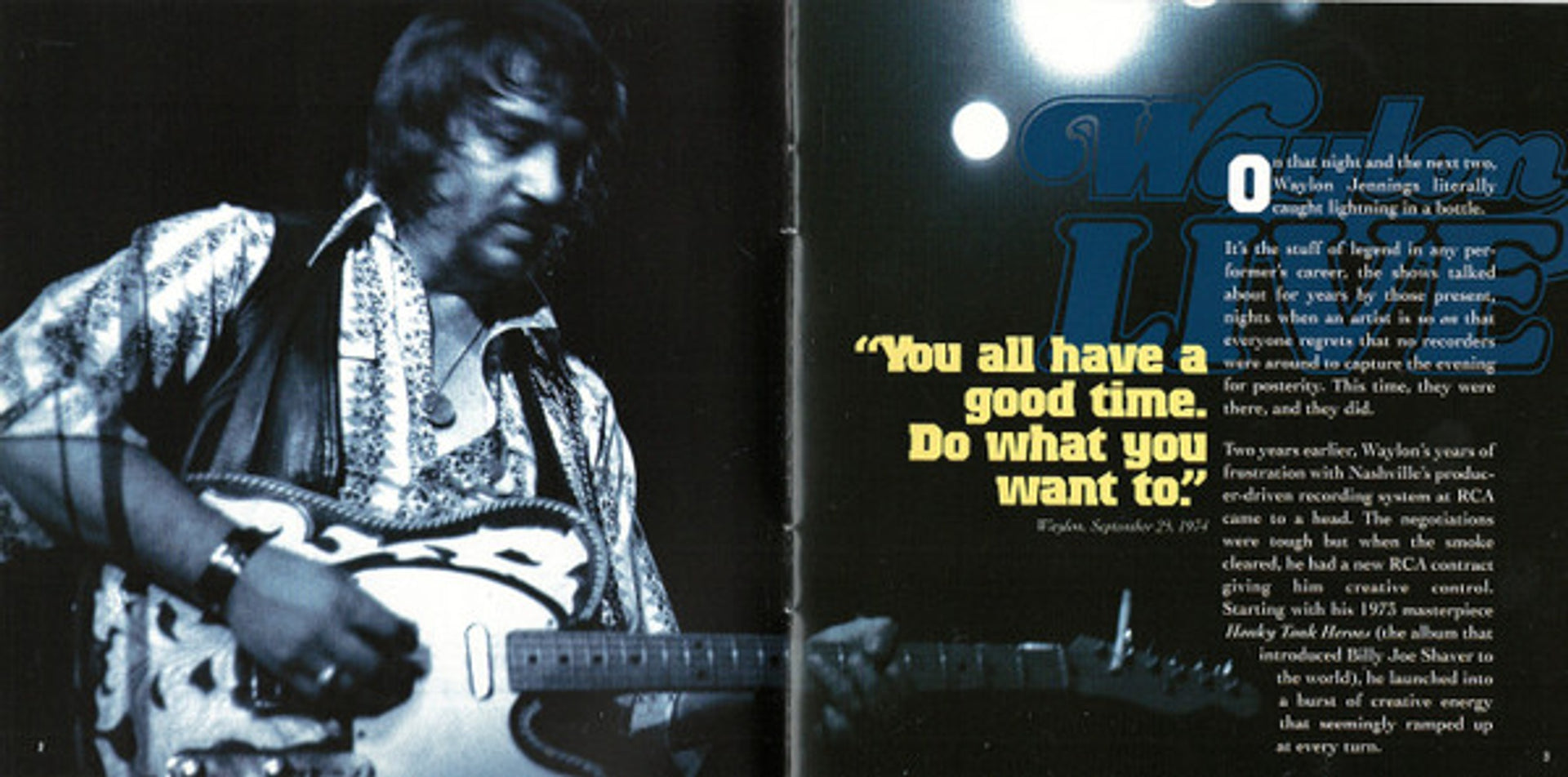 Waylon Jennings – Waylon Live (2-CD) – Image – Relix – 2017x1000px