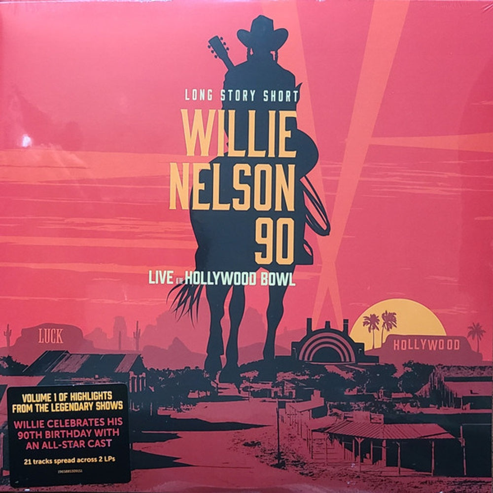 Willie Nelson – Long Story Short: Willie 90: Live At The Hollywood Bowl Vol. 1 (2-LP Vinyl) – Front Cover – Relix – 1000x1000px