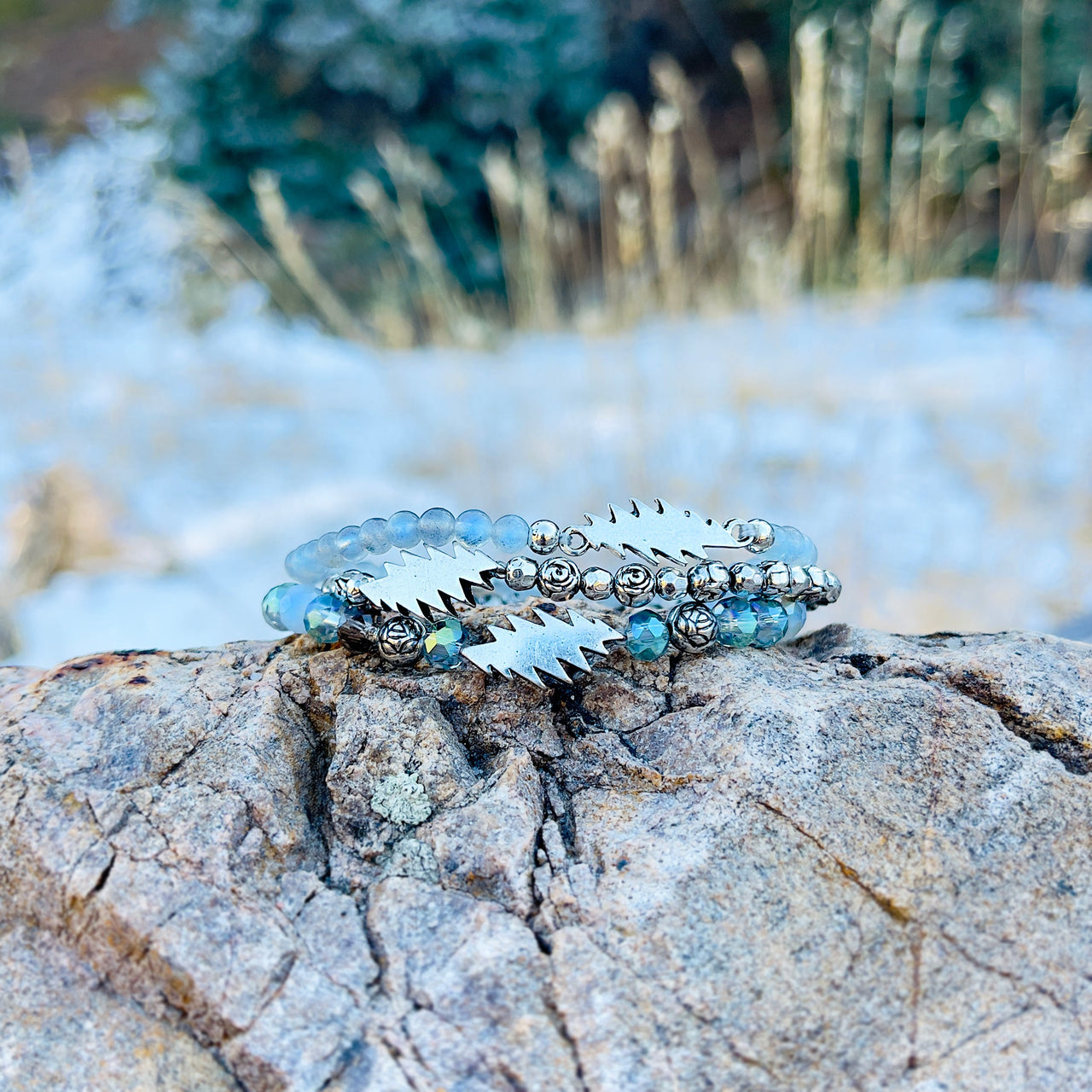 Winterland Bracelet Set | Silver