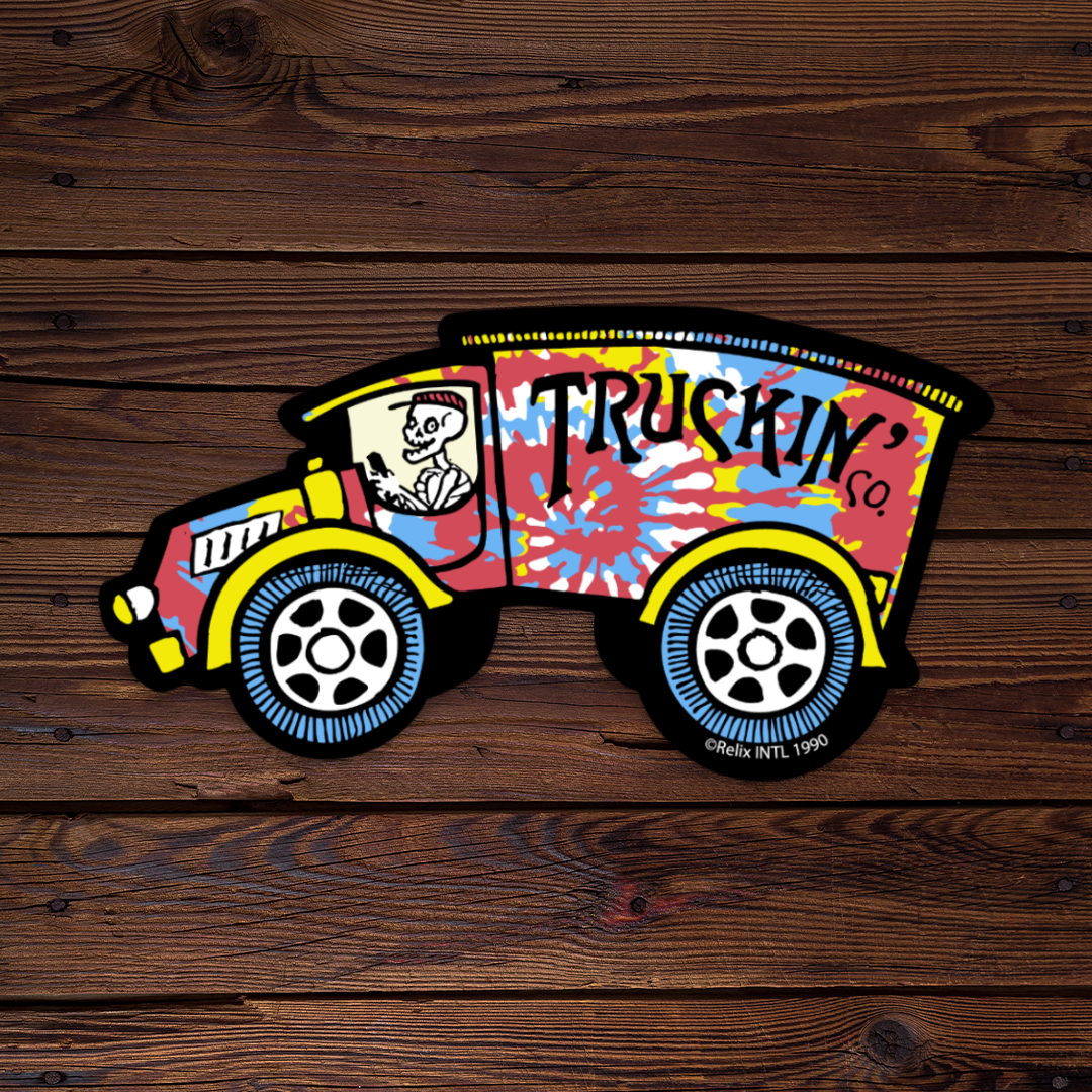 Truckin' Co Throwback Red Sticker
