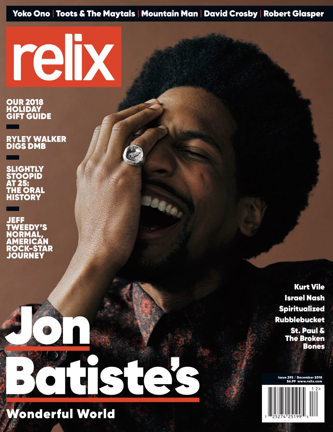 Jon Batiste - December 2018 Relix Issue