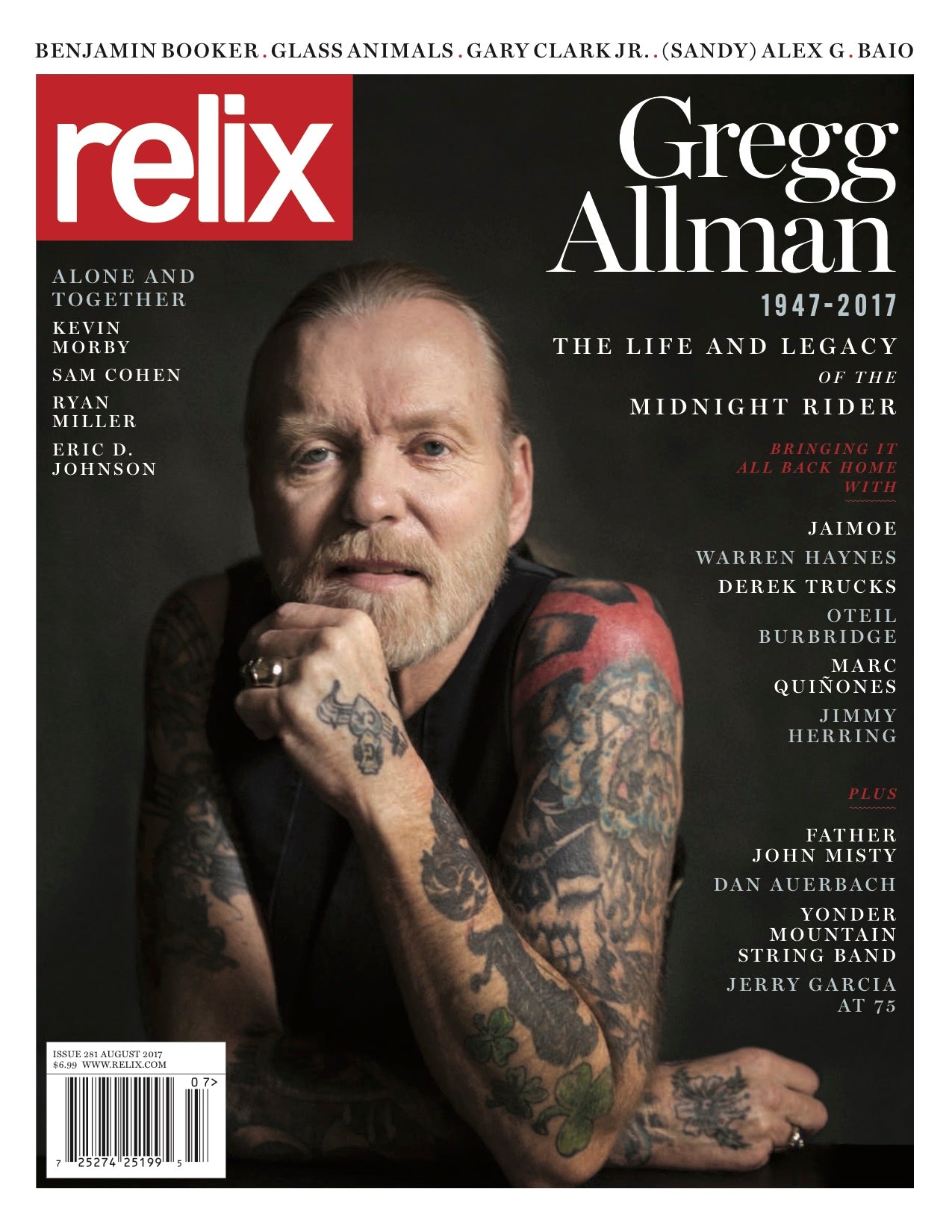 Gregg Allman - August 2017 Relix Issue