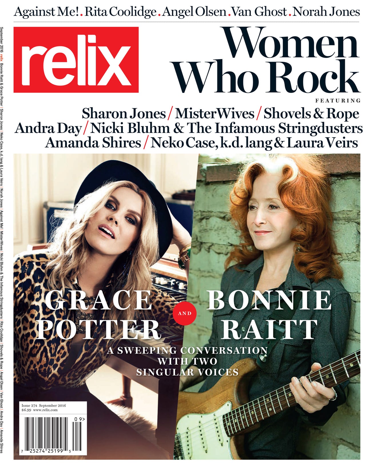 Grace Potter and Bonnie Raitt - September 2016 Relix Issue