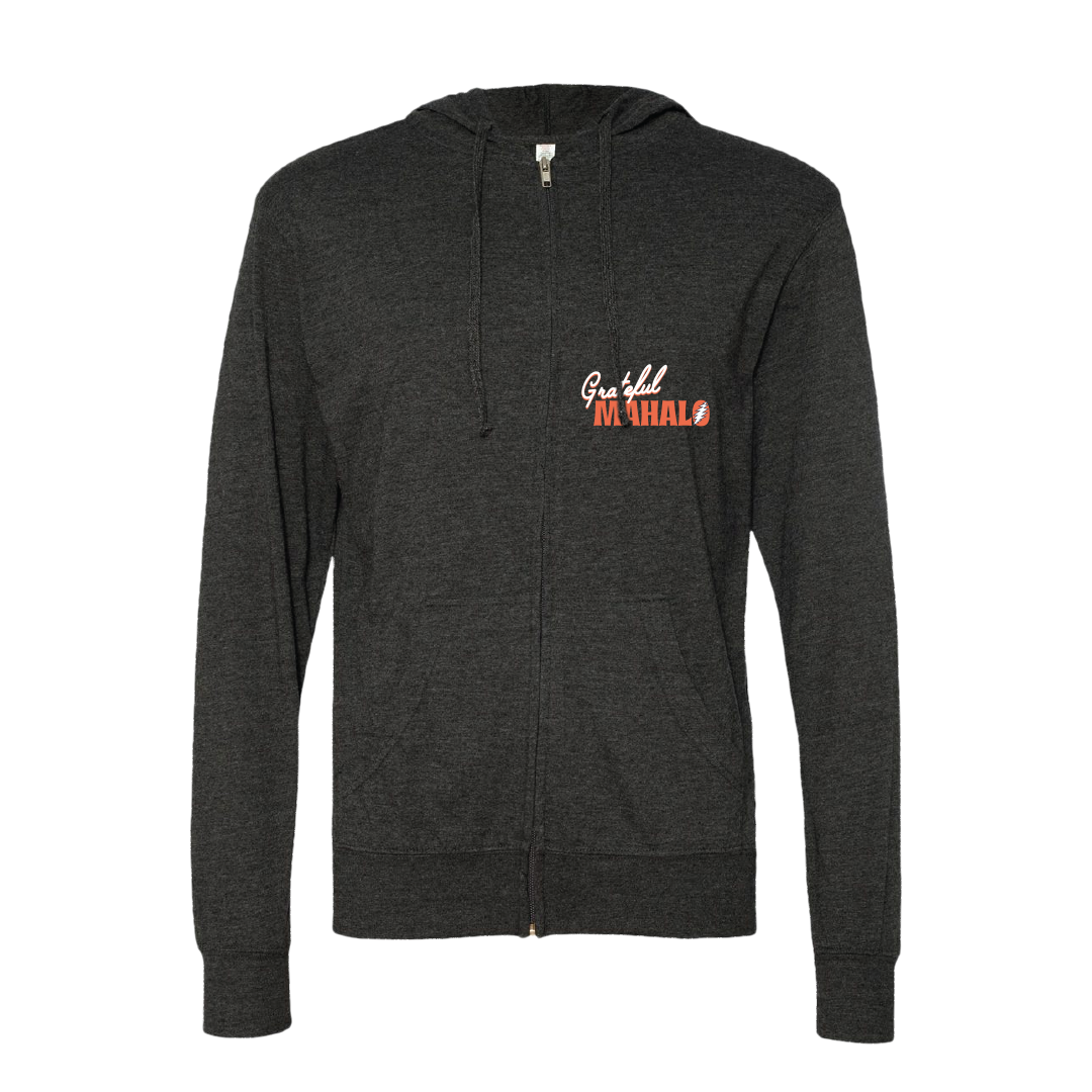 Grateful Mahalo Zip Hoodie