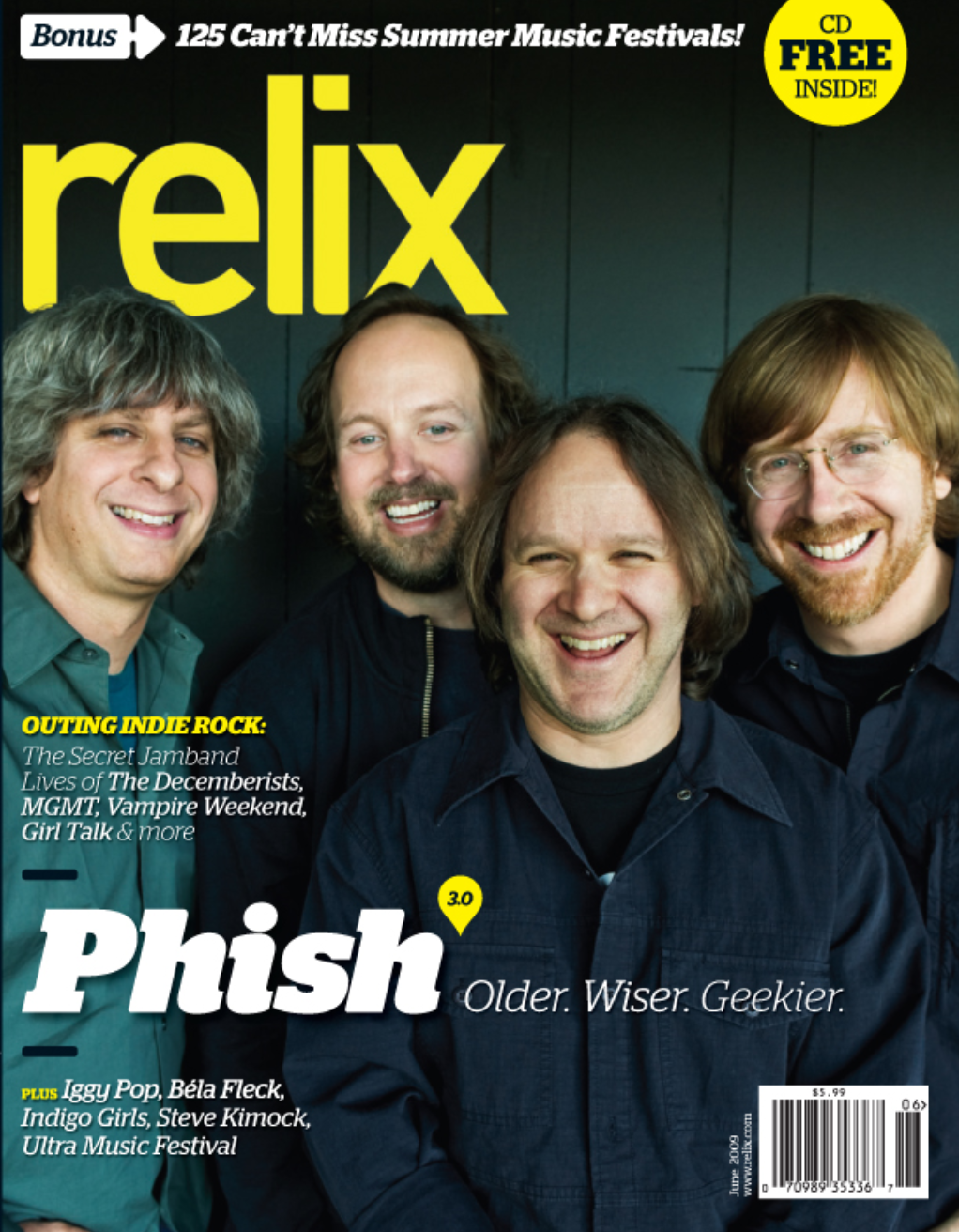 Phish - June 2009 Relix Issue