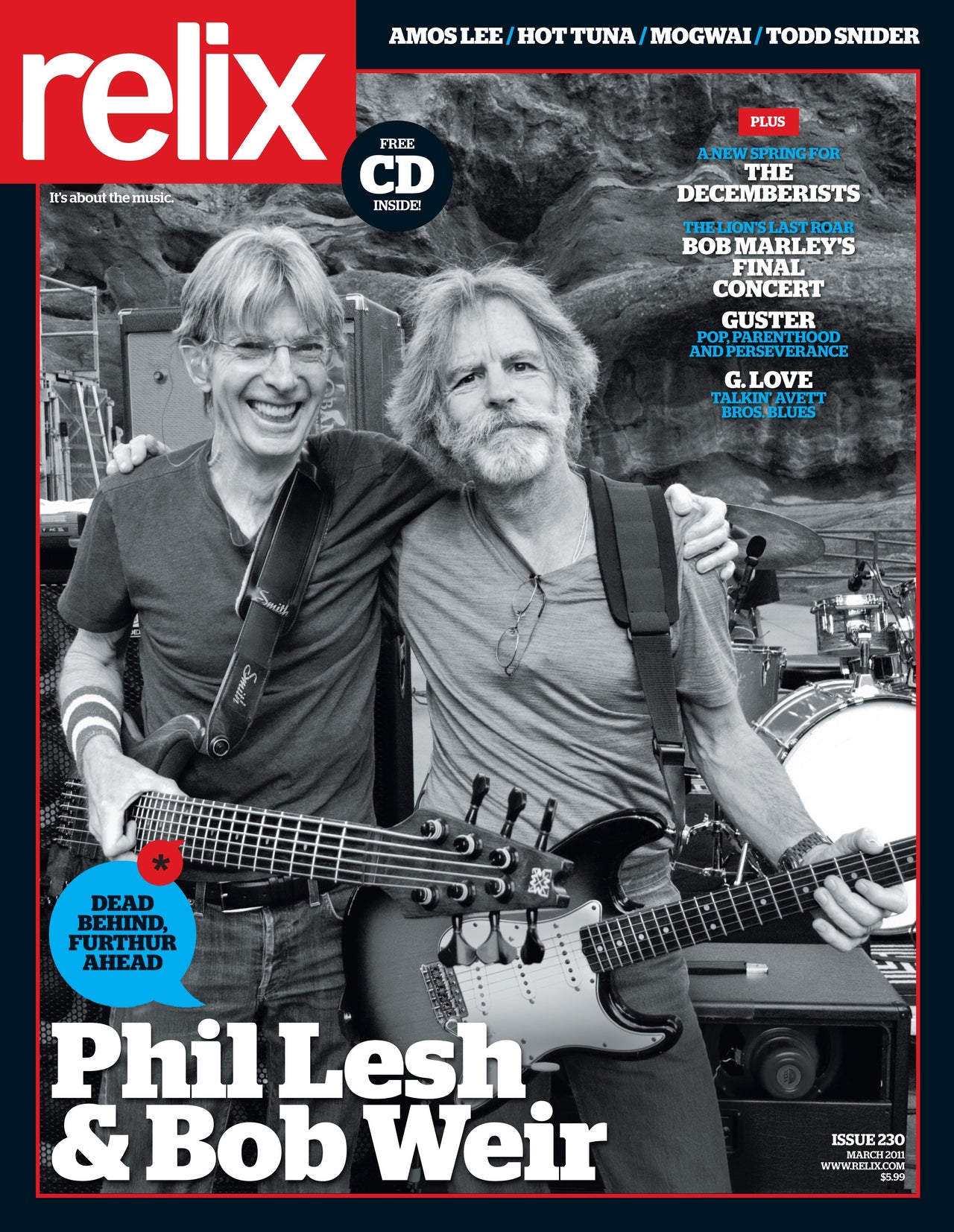 Phil Lesh & Bob Weir - March 2011 Relix Collector's Issue