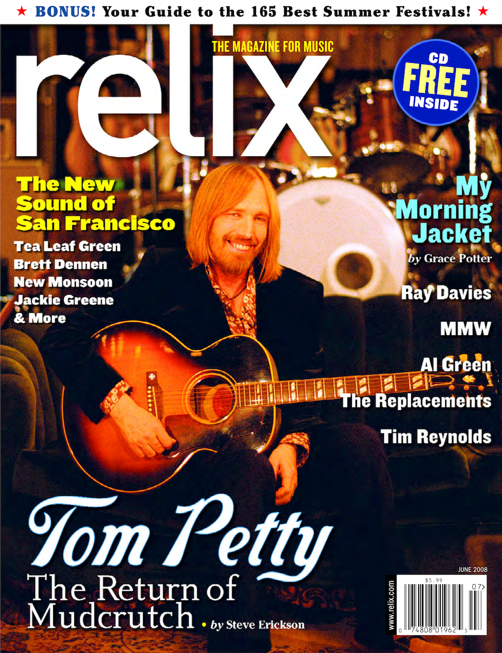 Tom Petty - June 2008 Relix Collector's Issue