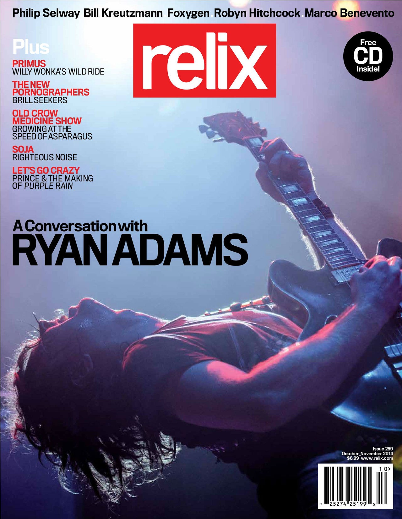 Ryan Adams - October/November 2014 Relix Issue