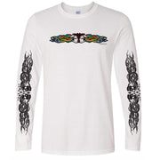 Twin Skulls Throwback Long Sleeve T-Shirt