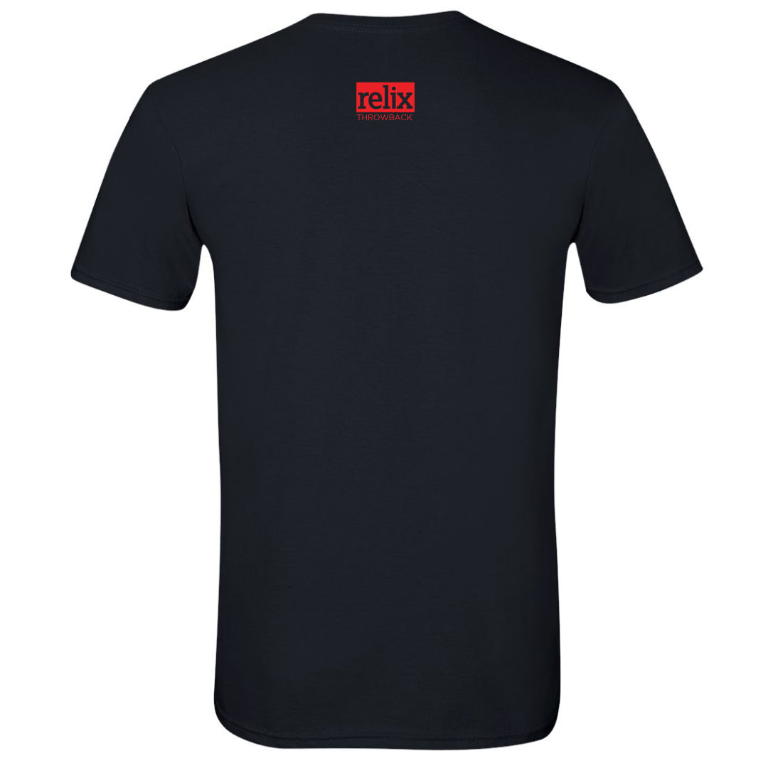 Back of I’d Rather Be at a Dead Concert T-Shirt in solid black with soft cotton finish