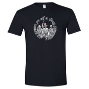 I’d Rather Be at a Dead Concert Throwback T-Shirt with bold vintage graphic on black fabric