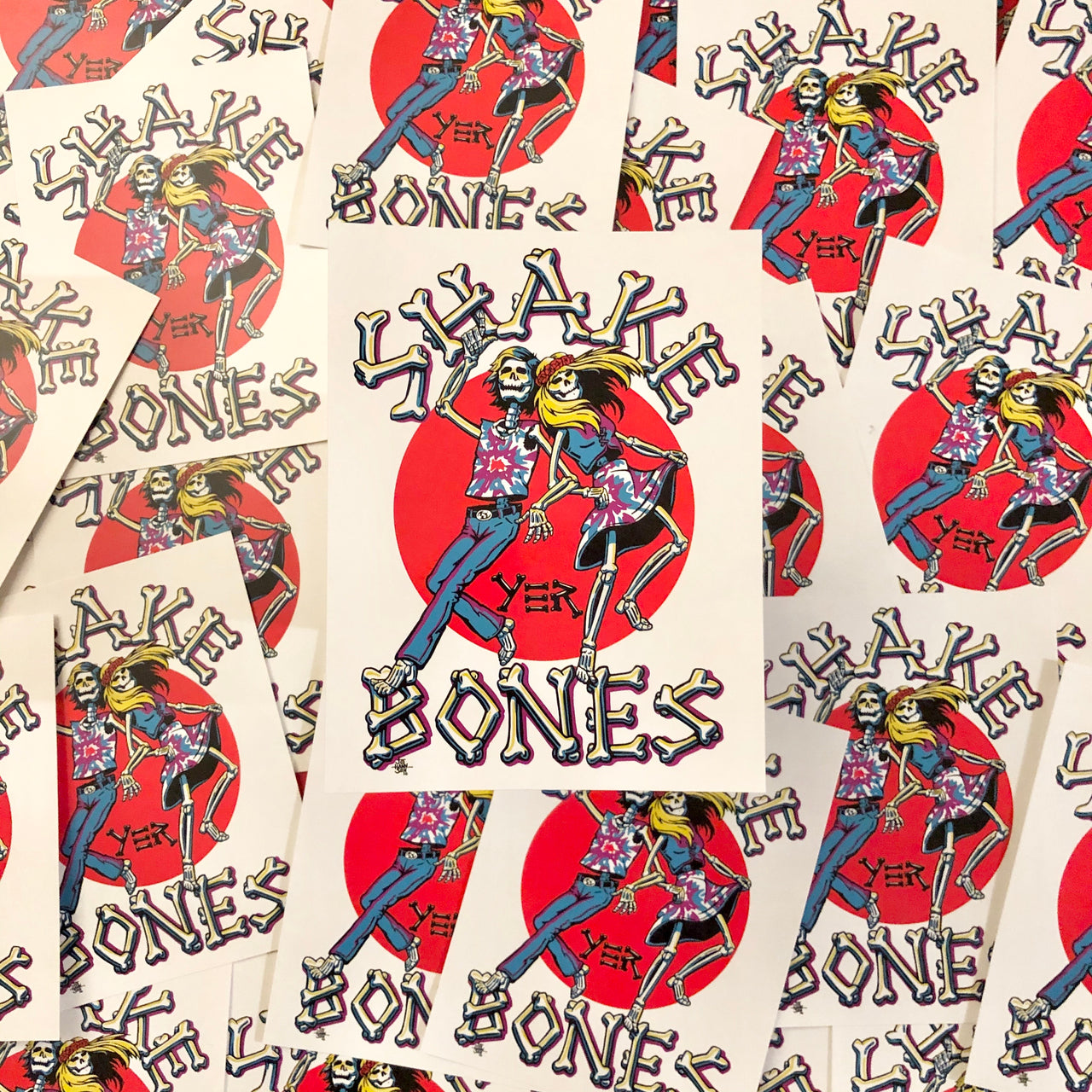 Shake Yer Bones - Throwback Sticker