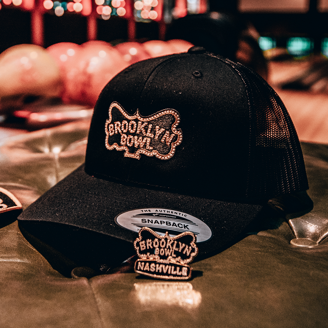 Brooklyn Bowl Nashville Black Logo Hat