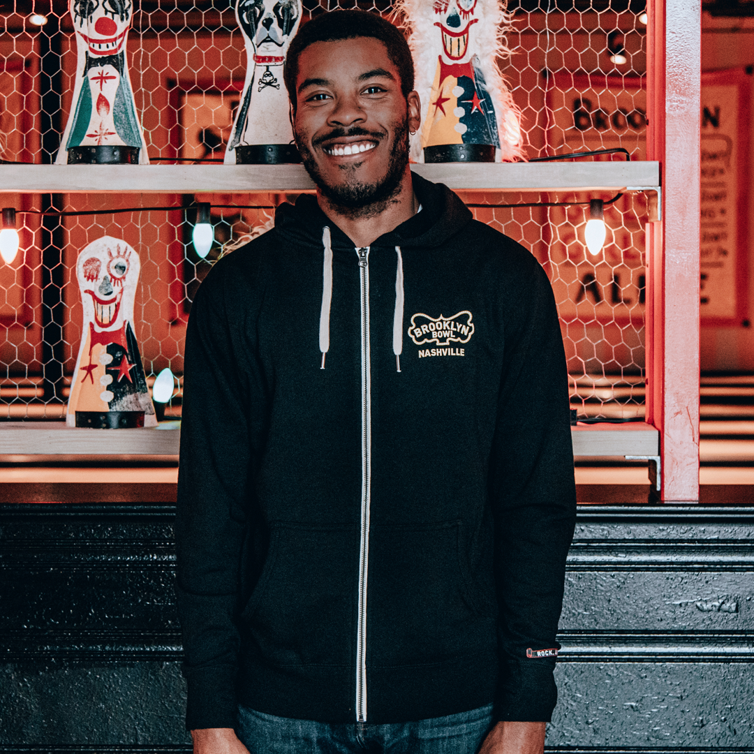 Brooklyn Bowl Nashville Zip-Up Hooded Sweatshirt